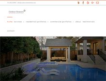 Tablet Screenshot of outdoorelementstx.com